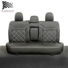Mitsubishi Barbarian Rear Seat Covers Leatherette (2016 Onwards) Black 1162