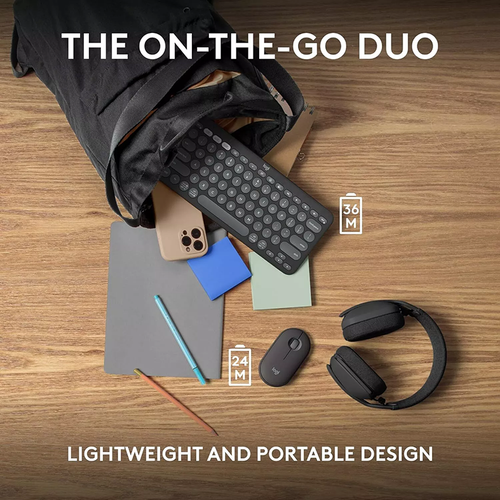 Logitech Pebble 2 Combo Wireless Bluetooth Dual-mode Keyboard and Mouse Portable - Picture 11 of 27
