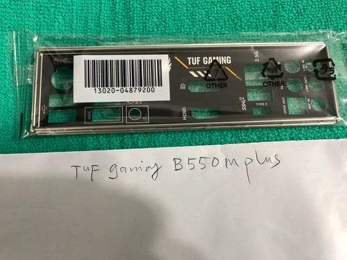 ASUS IO SHIELD FOR ASUS TUF GAMING B450M PRO S , TUF GAMING B550M PLUS,ORIGINAL - Afbeelding 3 van 3