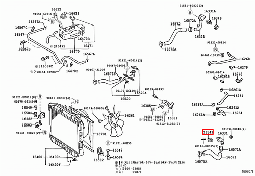Genuine LandCruiser 75 70 Series 1HZ 1PZ Radiator Top Hose Water Outlet Gasket - Picture 7 of 20