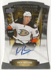 2015-16 Upper Deck Contours Rookie Auto #101 Nick Ritchie 206/499 Anaheim Ducks