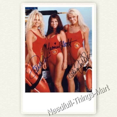 Baywatch - Pamela Anderson, Yasmine Bleeth & Gena Lee Nolin - Autogrammfoto  