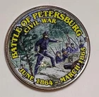 Battle of Petersburg Civil War Colorized Clad Kennedy Half Dollar