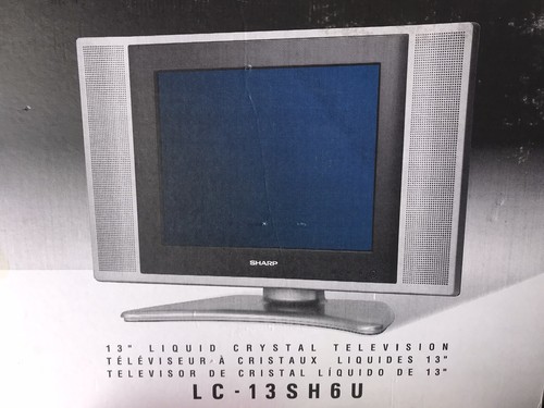 Sharp LC-13SH6U 13" LCD Display Television With Power Cord, Remote, Manual, Box - Picture 6 of 6