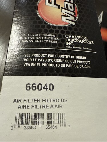 Parts Master Air Filter 66040 = To Wix 46040 , For For Hm Cars 1981-1995 F+S - Picture 3 of 6