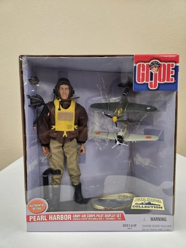 GI Joe Pearl Harbor Army Air Corps Pilot Display Set 1/6 Scale Hasbro 2000