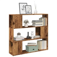 Raumteiler BüCherregal Altholz-Optik 100X24X94 Cm Standregal
