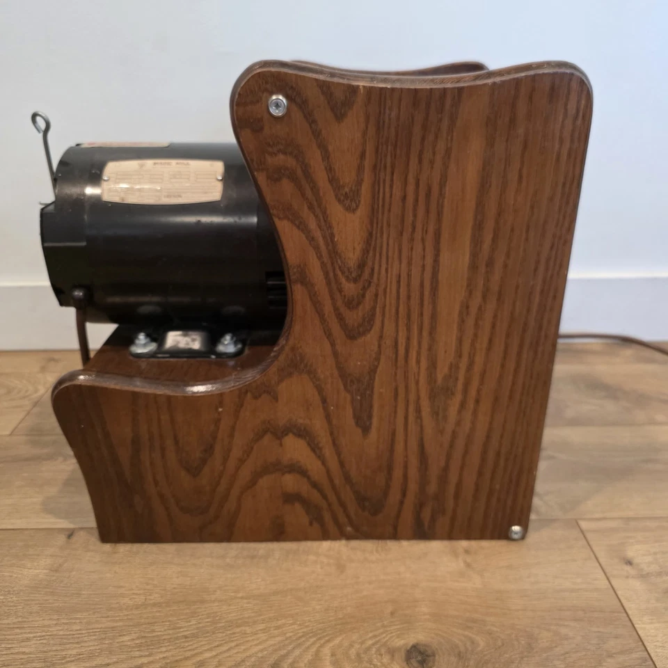 Vintage Magic Mill 3/4-HP Electric Stone Wheat Grain Flour Grinder Leeson A76 C - Image 2 of 4