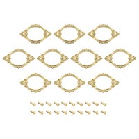 12Stk Metall Etikettenhalter Visitenkarte Rahmen FüR Regal BüRo 68X44Mm Goldton