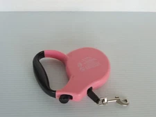Alcott Retractable Dog Leash max dog 40 lb used 16 ft reflective Pink Flat Belt