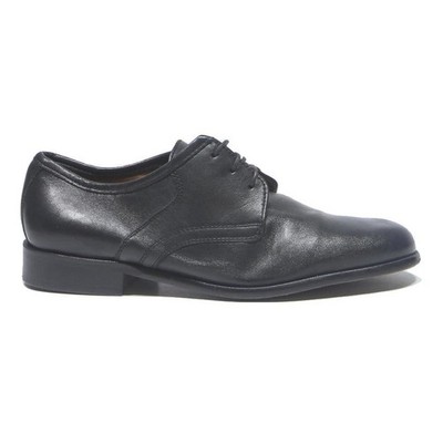 Sioux Herren Schwarz Leder Derby Schuhe UK 6,5 Klassisch Smart Formell Schuhe