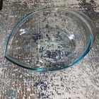 Pyrex Glass Teardrop Clear Glass Mixing Batter Bowl Baking 5 Qt 4.75 USA Made