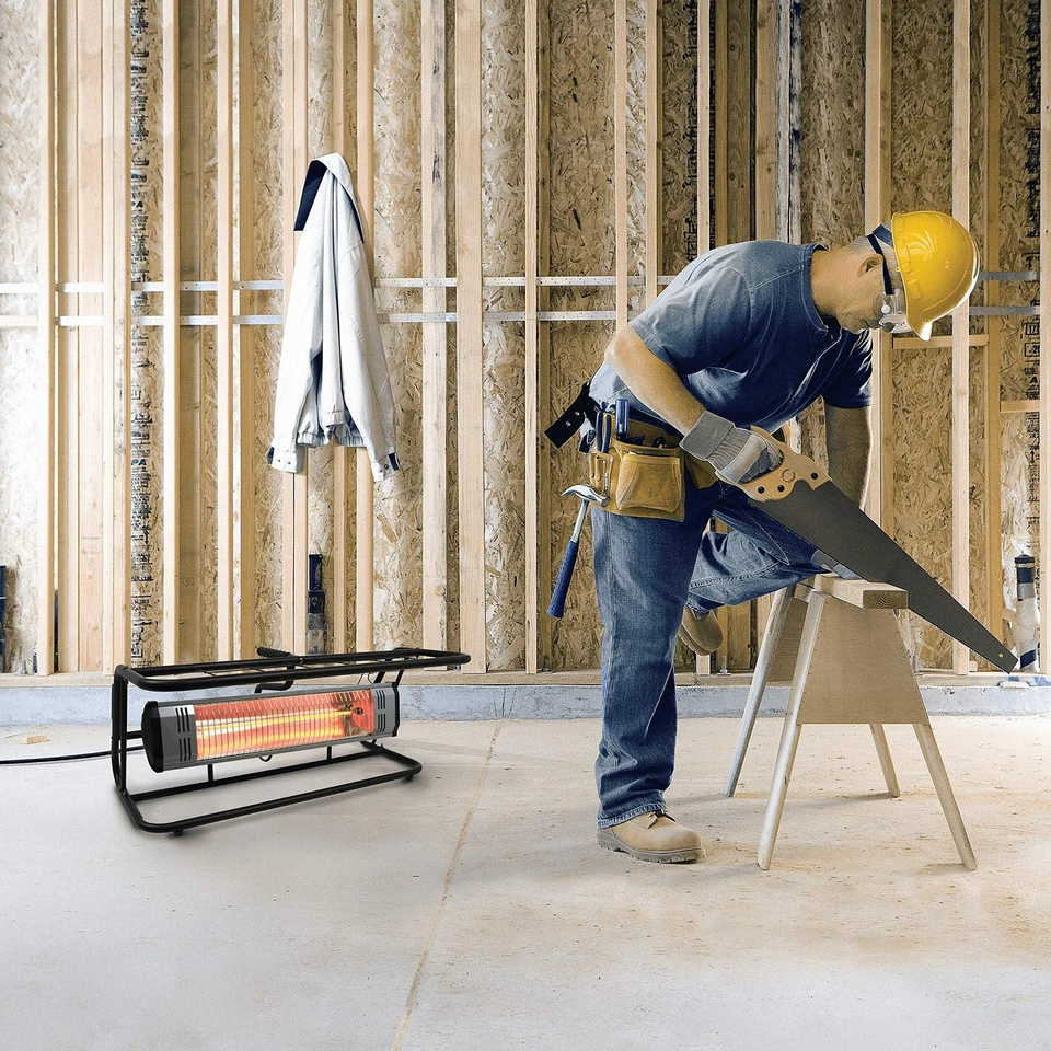 Calentador de espacio infrarrojo portátil cable de 8 pies 5200 BTU resistente a la intemperie 170 pies cuadrados Foto 4 de 4