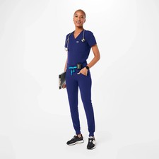 Figs Women's Zamora Jogger Scrub Pants in Sapphire, Size Small