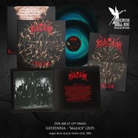 Gehenna - Malice Our Third Spell Aqua Blue Black Ice Vinyl 2LP - Vin - G3Z