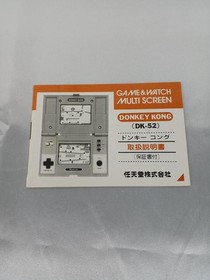 Nintendo Game & Watch DK-52 Donkey Kong LCD Handheld Retro Game Console