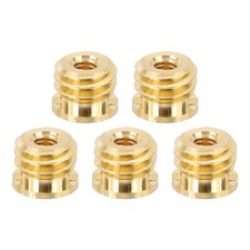 5 Pcs M4 Female to 3/8" Male Convert Screw Adapter Mount, Gold