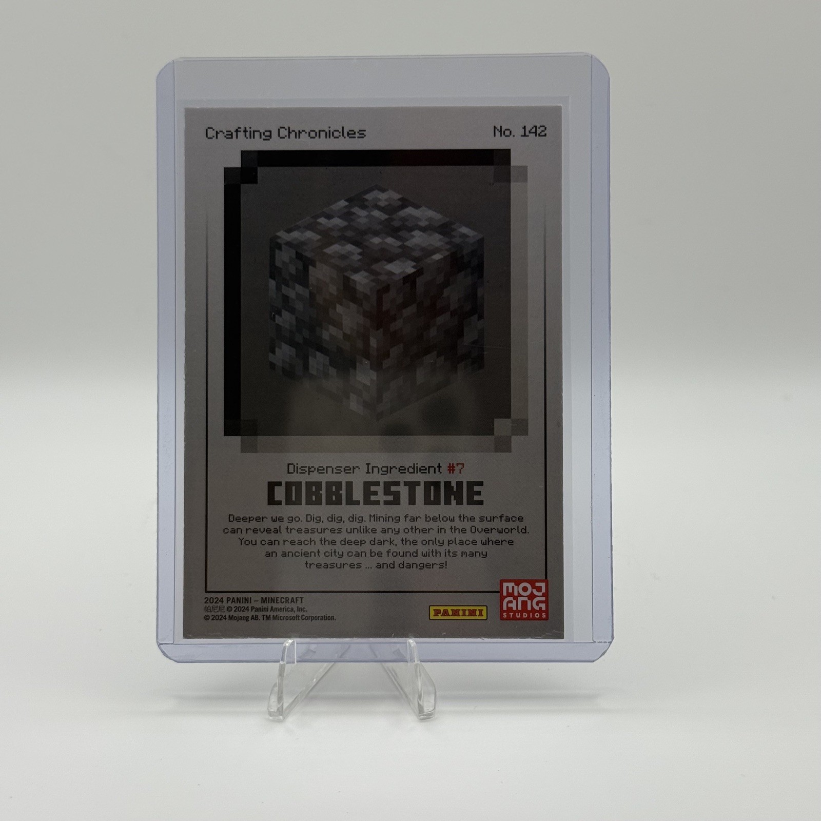 2024 Panini Minecraft Trading Card Base #142 Cobblestone