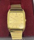 Vintage Seiko Quartz 7430-5309 Gold Tone Watch 4N1391 Parts Repair