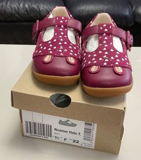 Clarks Roamer Halo Toddler Berry Shoes UK 5.5F eu 22 Brand New in Box