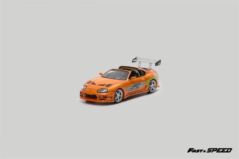 Fast Speed FS 1:64 Supra Targa A80 Bomex FNF Orange Diecast Model Car - Image 4 of 4