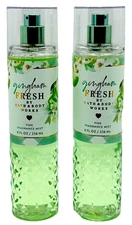 Bath Body Works GINGHAM FRESH  Mist Spray Perfume  8oz 2 PACK Gifted New