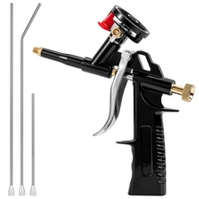 Professional Foam Spray Gun, Heavy Duty Metal Applicator with 3 Nozzles, PU I...