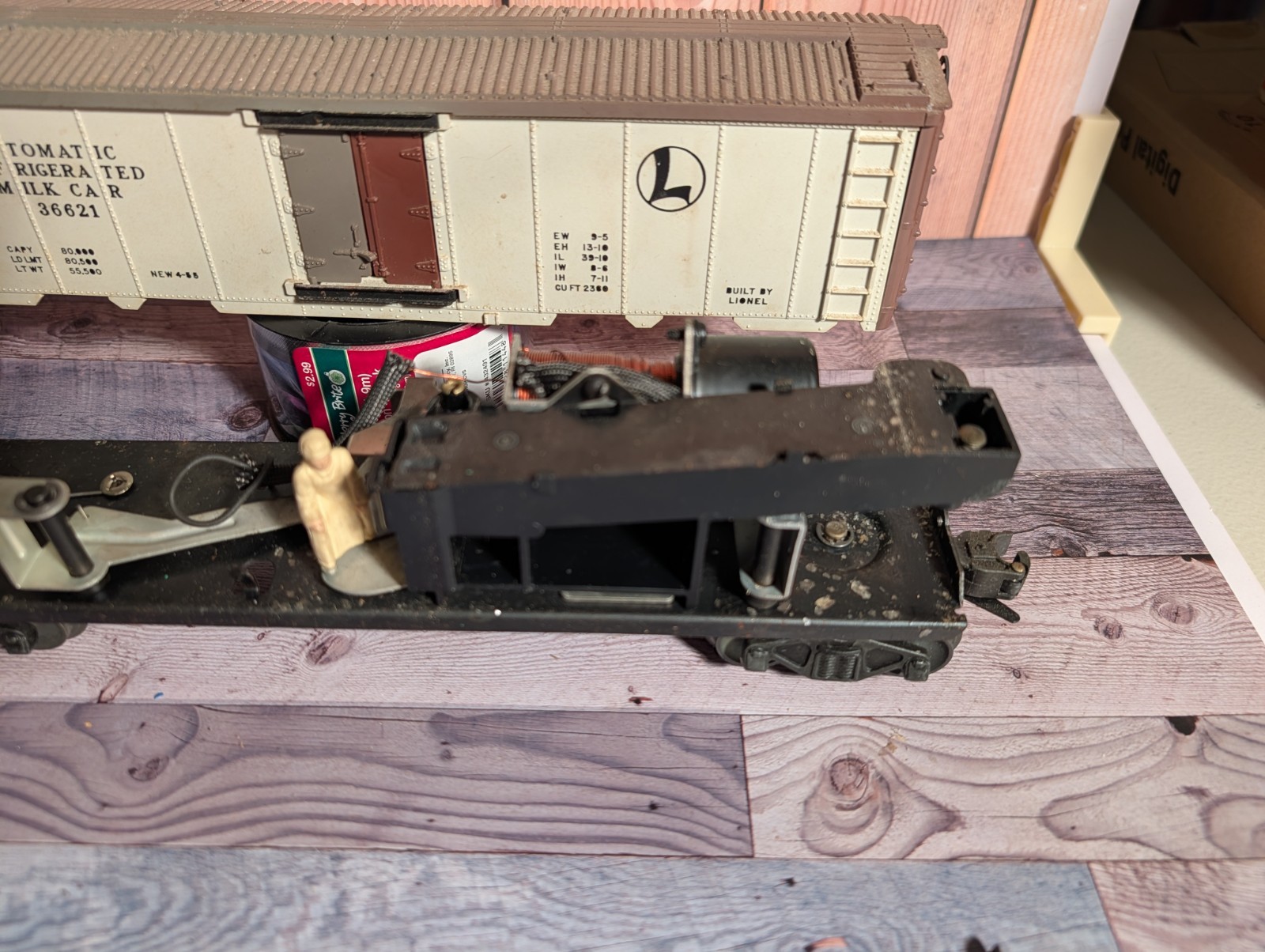 Lionel #36621 O Gauge Automatic Refrigerated Milk Car Tested