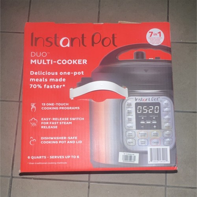 #ad Instant Pot Duo 7 in 1 Electric Pressure Cooker 6 qt Stainless Steel $110.00