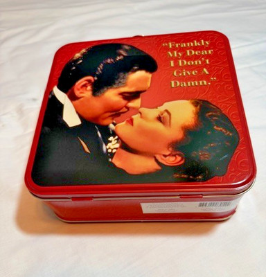 GONE WITH THE WIND Vandor Tin Tote square Lunchbox - NEW
