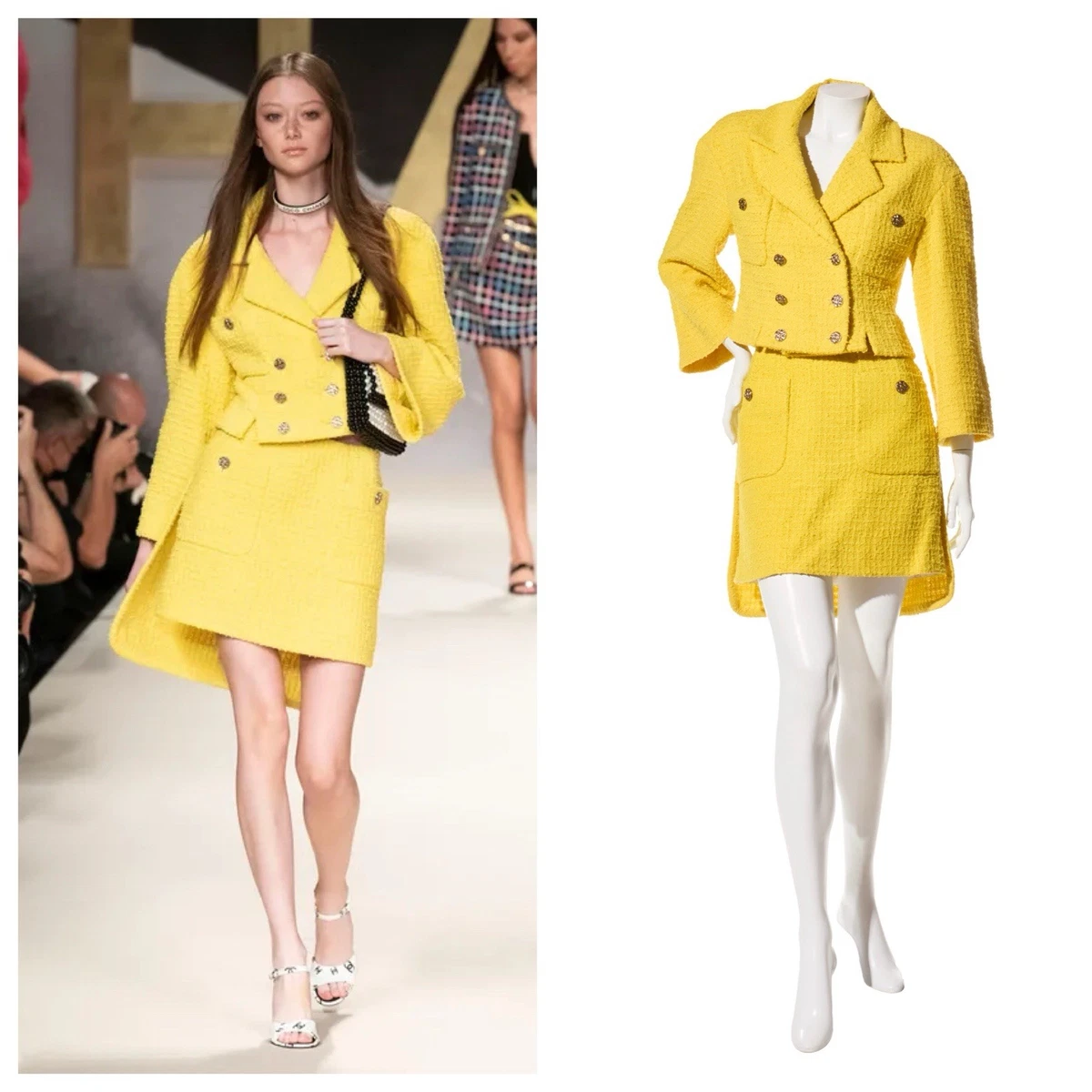 CHANEL Skirt Suits Yellow Suits & Suit Separates for Women for