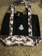 Spirit Halloween Ghost Tie Dye Mini Canvas Tote Bag