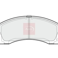 Apec BremsbeläGe Vorne FüR Mitsubishi Outlander II 2005-2012 (R90)