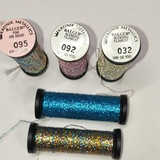 Kreinik Metallics Balger Blending Filament Fine Braid Thread Lot 095 092 032