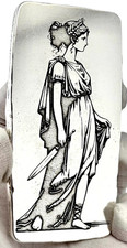 10 ozt 999 Fine Silver Art Bar - ROMAN BEAUTY - ADAMO TECHNE- Limited Edition 104.00 per troy oz