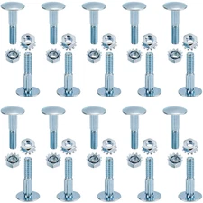 20 Pack 1 1/4" Carriage Bolt & Nut Kit for Overhead Todco Whiting Door Hinge Mor