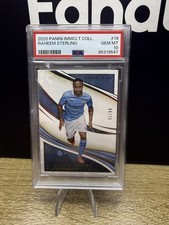 2020 Immaculate Soccer Raheem Sterling Card 91/99 PSA 10