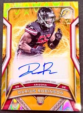 Darius Robinson 2025 Topps Resurgence Gold Refractor RC Auto /50 #RRS-DR
