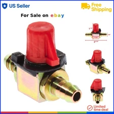 Brass Fuel Shut Off Valve 5/16in Line Heavy Duty Control for Snowmobiles ATV