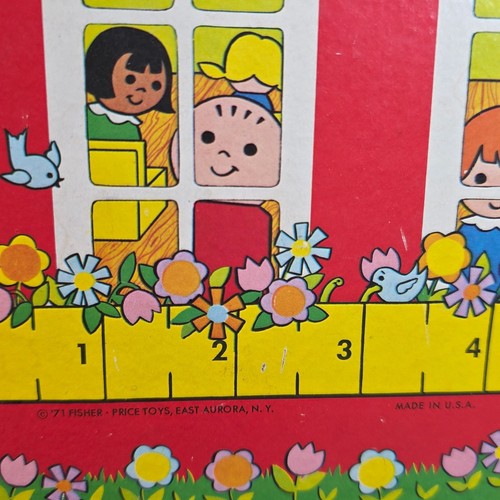 Vintage Fisher-Price Play Family Schulhaus 923 Spielzeug mit Glocke - Bild 8 von 19