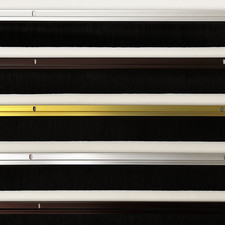 Angled Brush Strip Draught Excluder for Doors 914mm Door Seal Choice of Colour