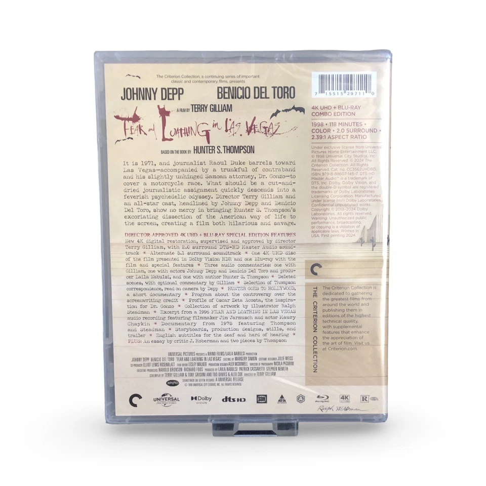 Criterion Collection FEAR AND LOATHING IN LAS VEGAS 4K UHD + Blu-ray - Bild 2 von 2