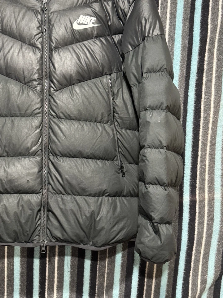 Nike Sportswear Down Fill Hooded Puffer Jacket Black 928833-010 Size Xl - Image 4 of 4
