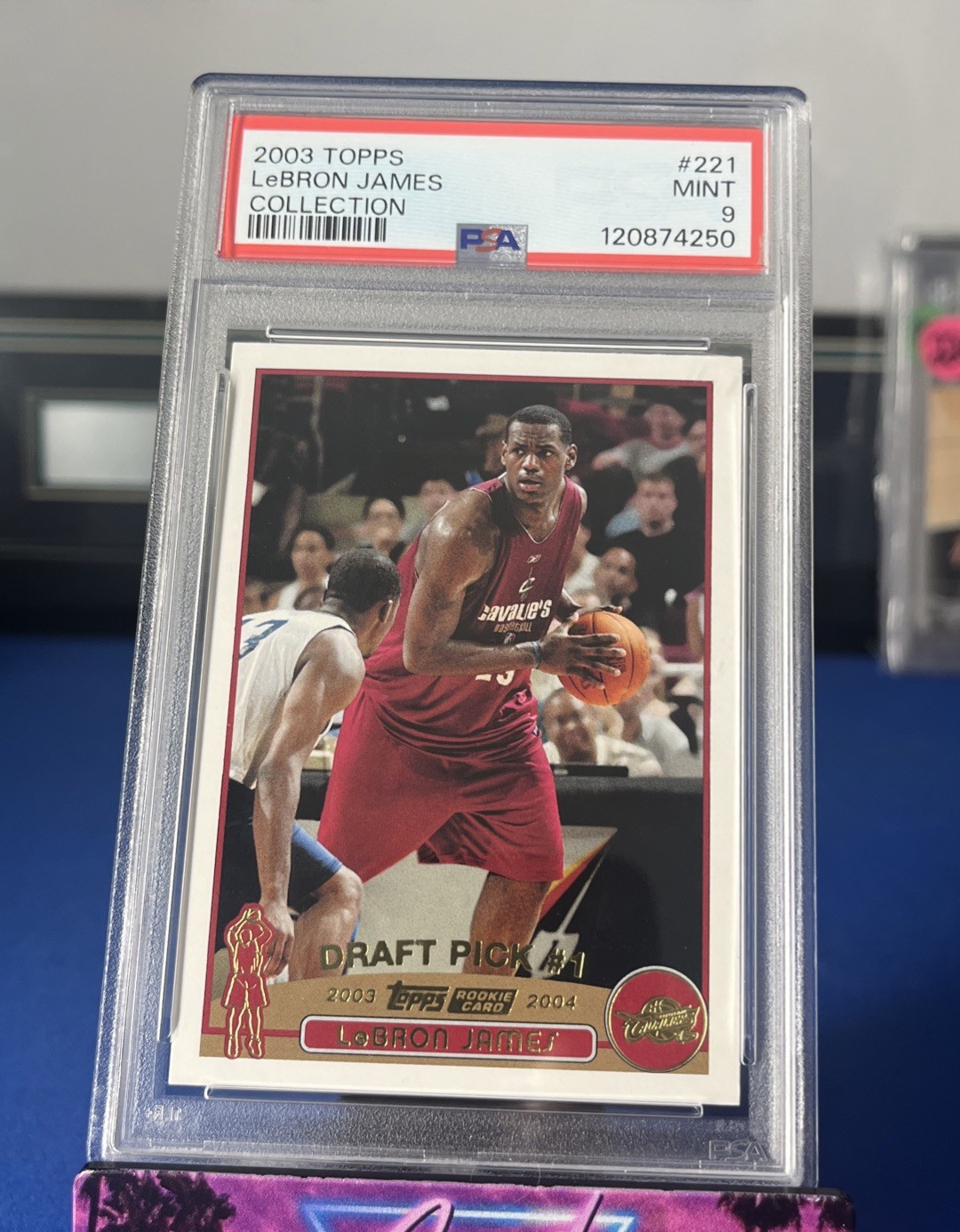 2003 Topps Collection Cleveland Cavaliers #221  Lebron James Rookie PSA 9 Mint