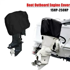 Boat Motor Cover Dust Cover Oxford Fabric Black Covers Heavy Duty Oxford Cloth