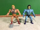Vintage Masters of the Universe MOTU 1981 SKELETOR & HE-MAN Figure LOT Set of 2