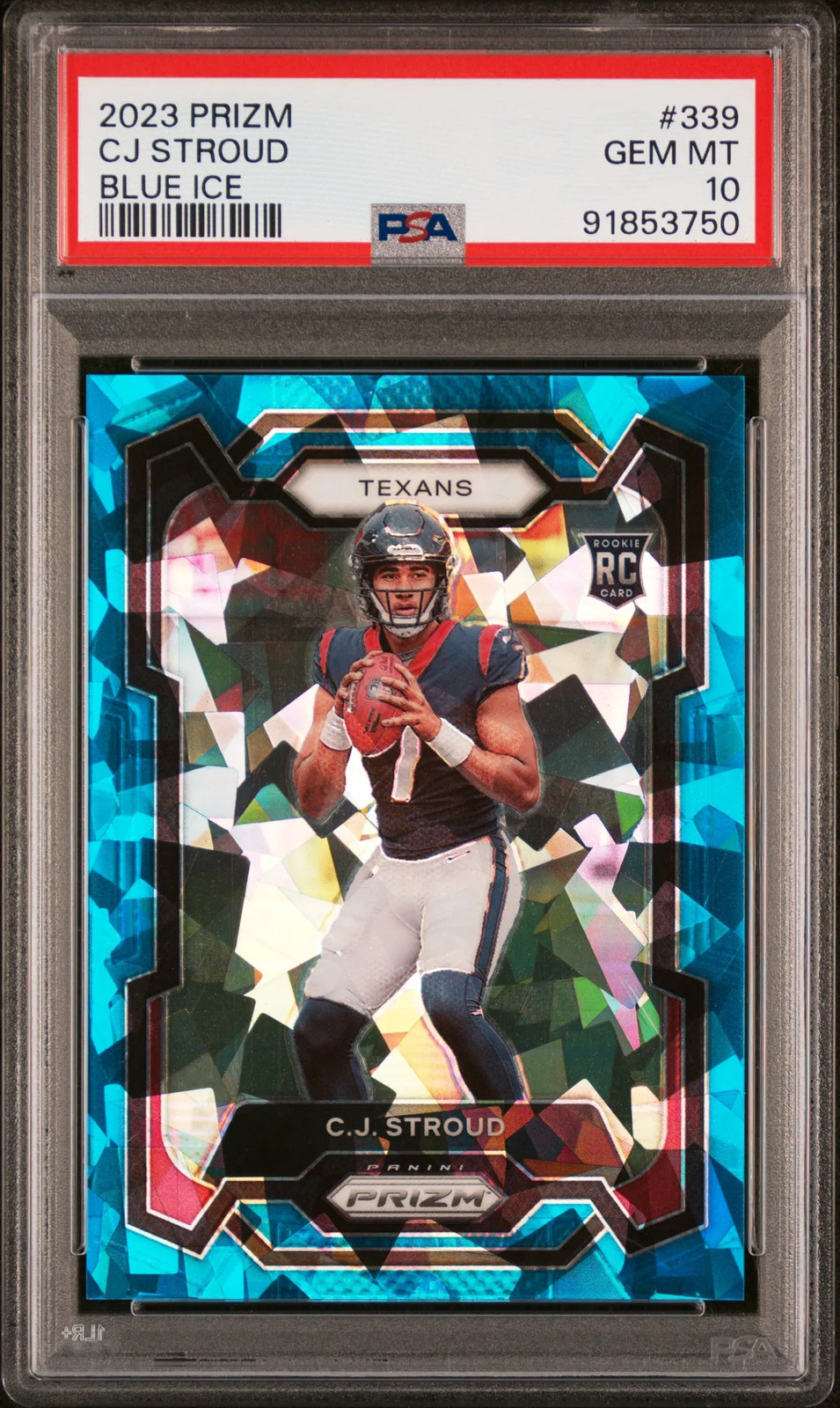 2023 Panini Prizm CJ Stroud #339 Blue Ice PSA 10 /99