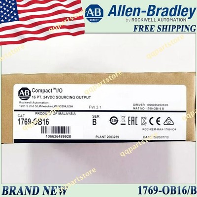 New Sealed 1769-OB16/B AB CompactLogix 16 Pt 24VDC D/O Module 1769-OB16 serB US