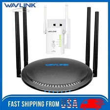 Wavlink 1200Mbps WiFi Range Router Repeater Wireless Range Signal Booster Combo