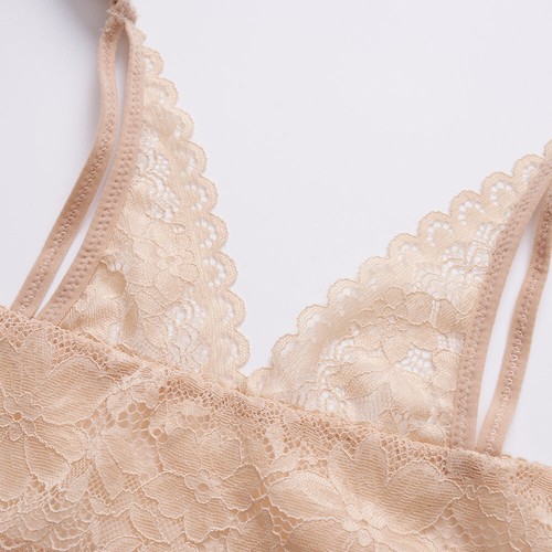 Damen BH ohne Bügel Frontöffnung Büstenhalter Unterwäsche Raffung Sexy Dessous Top - Bild 25 von 41